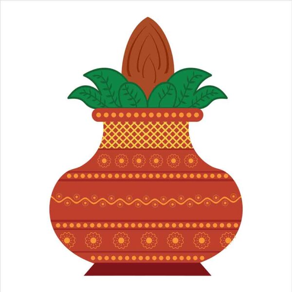 Indian Kalash design vector image